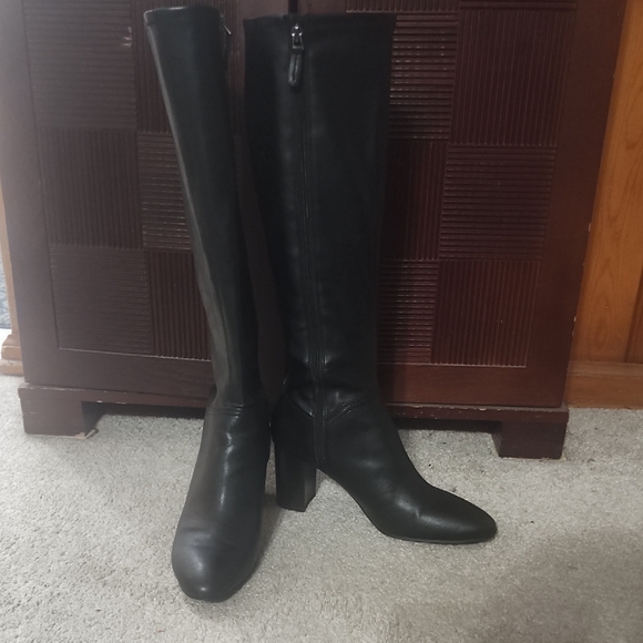Franco Sarto Shoes - Sleek Black Knee High Women's Boots